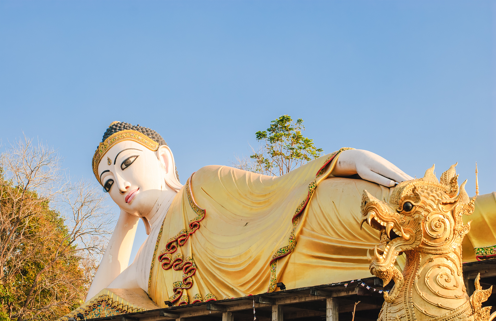 Reclining Buddha statue in Thailand 