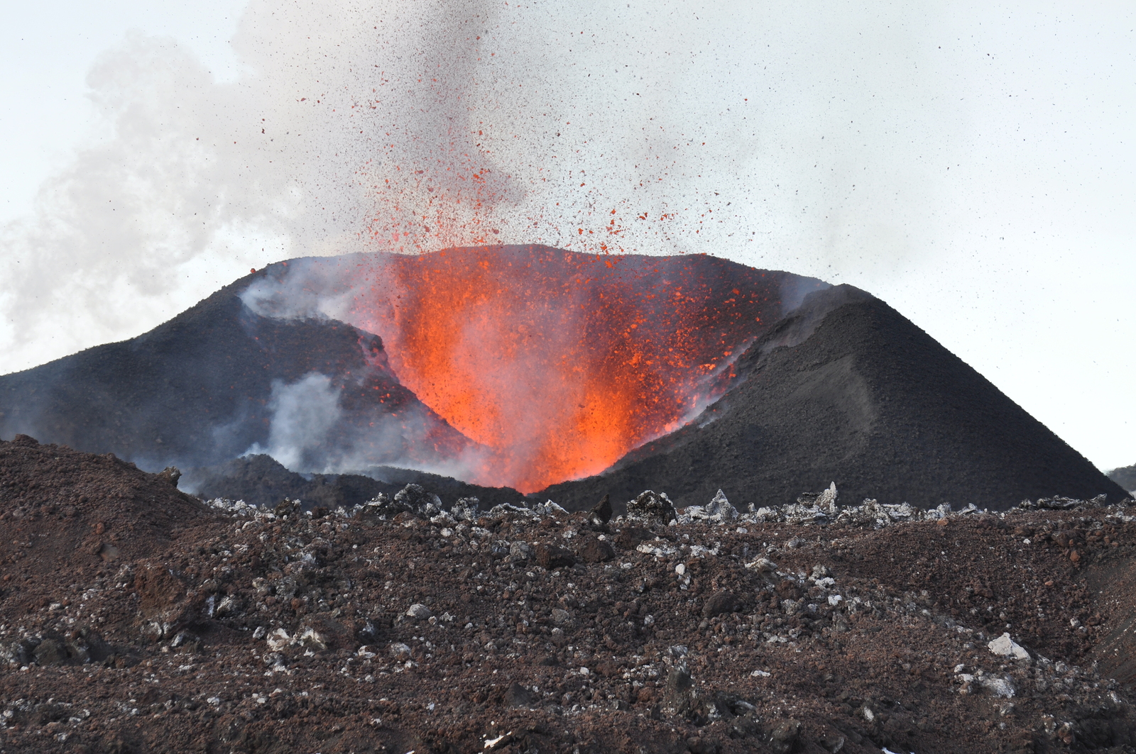 Eyjafjallajkull erupting volcano