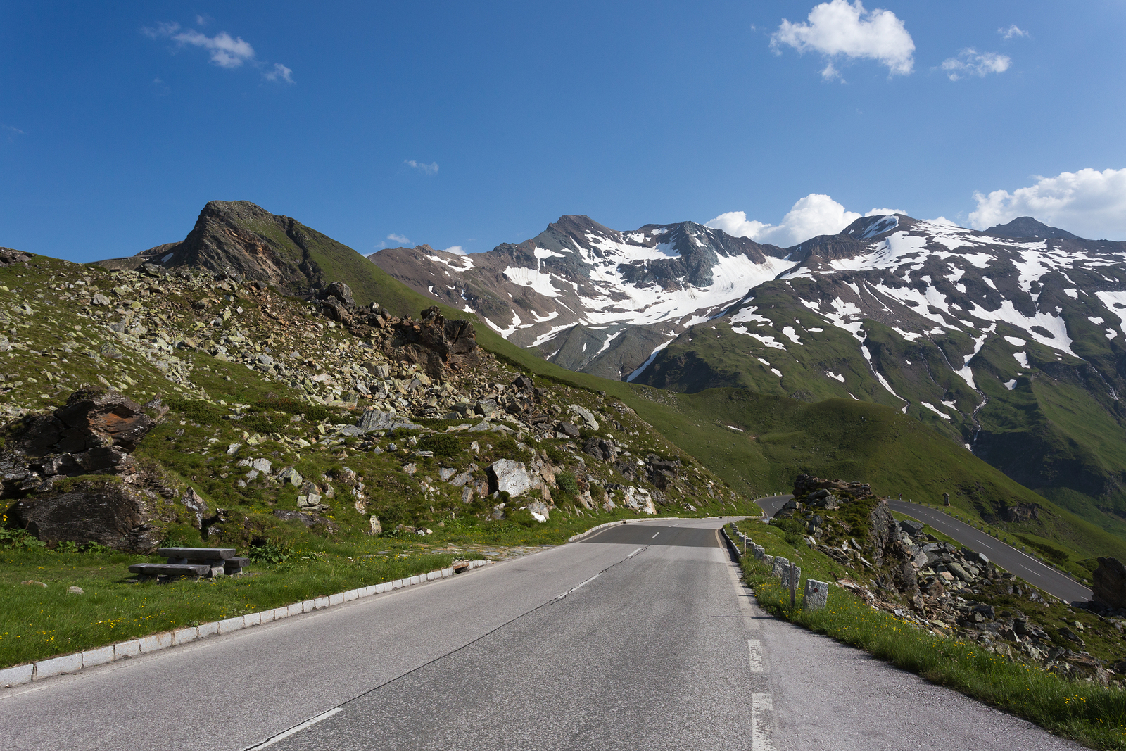 High Alpine Road In Austria
