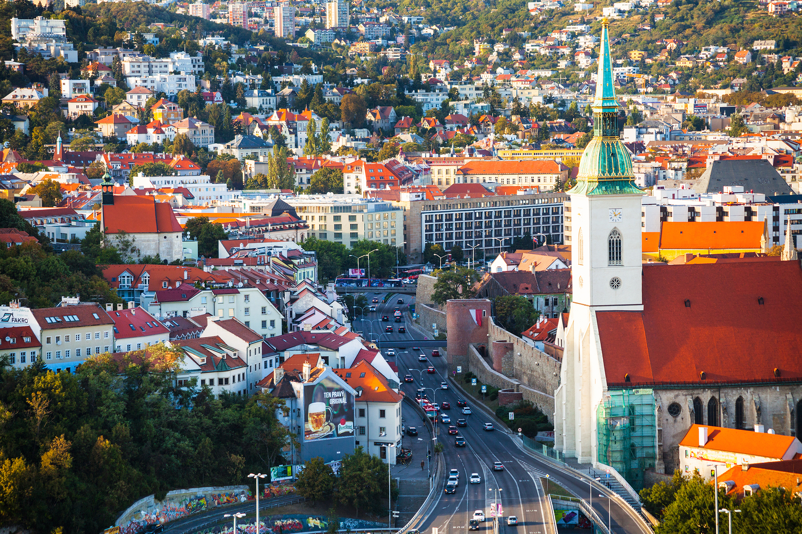 View Of Staromestska Street In Bratislava City
