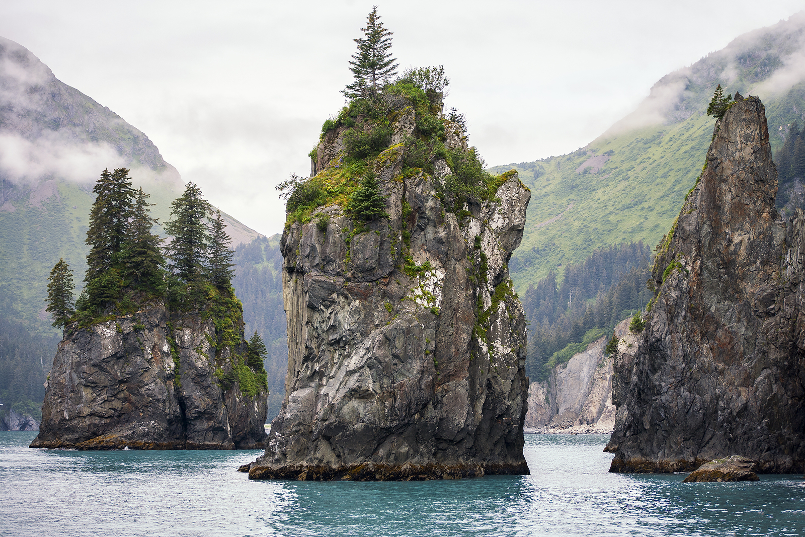 Sea Stacks, Kenai Fjords National Park, Alaska